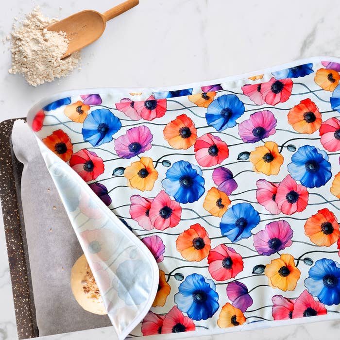 Poppy Fields Reusable Cookie Sheet Pan Proofing Cover for wholesale by Summit Sourdough