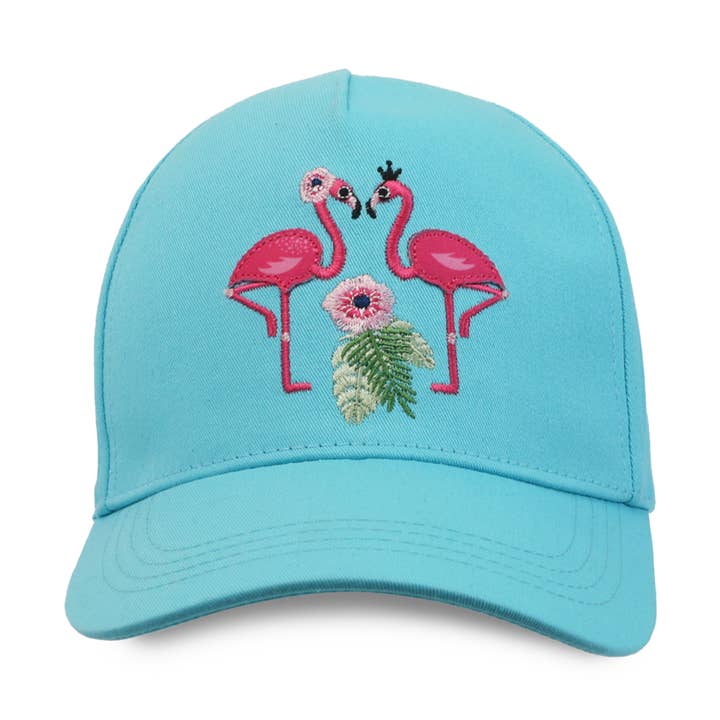 Kids UPF50+ Ball Cap - Flamingo for wholesale by FlapJackKids
