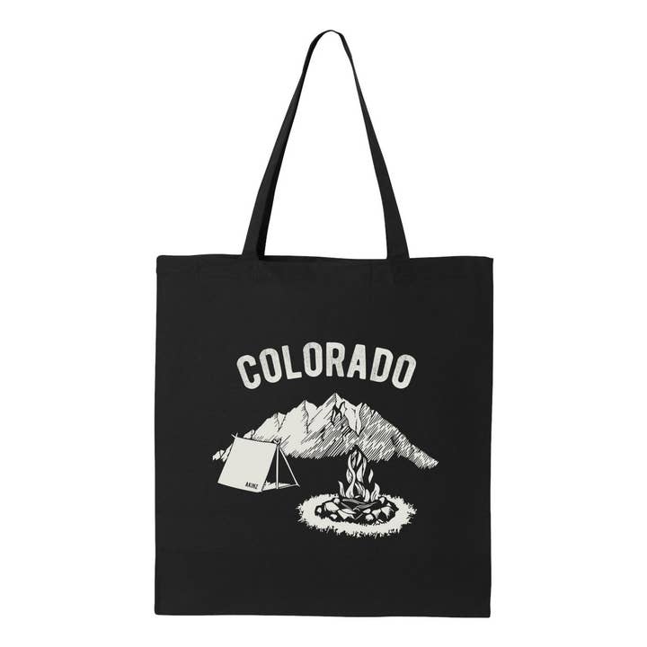 Akinz - Wholesale Tote Bag - Unisex - Colorado Campsite Tote Bag