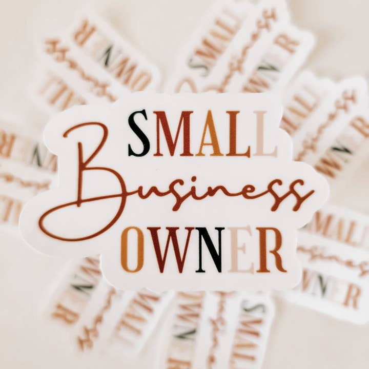 Small Business Owner Sticker for wholesale by Infinery