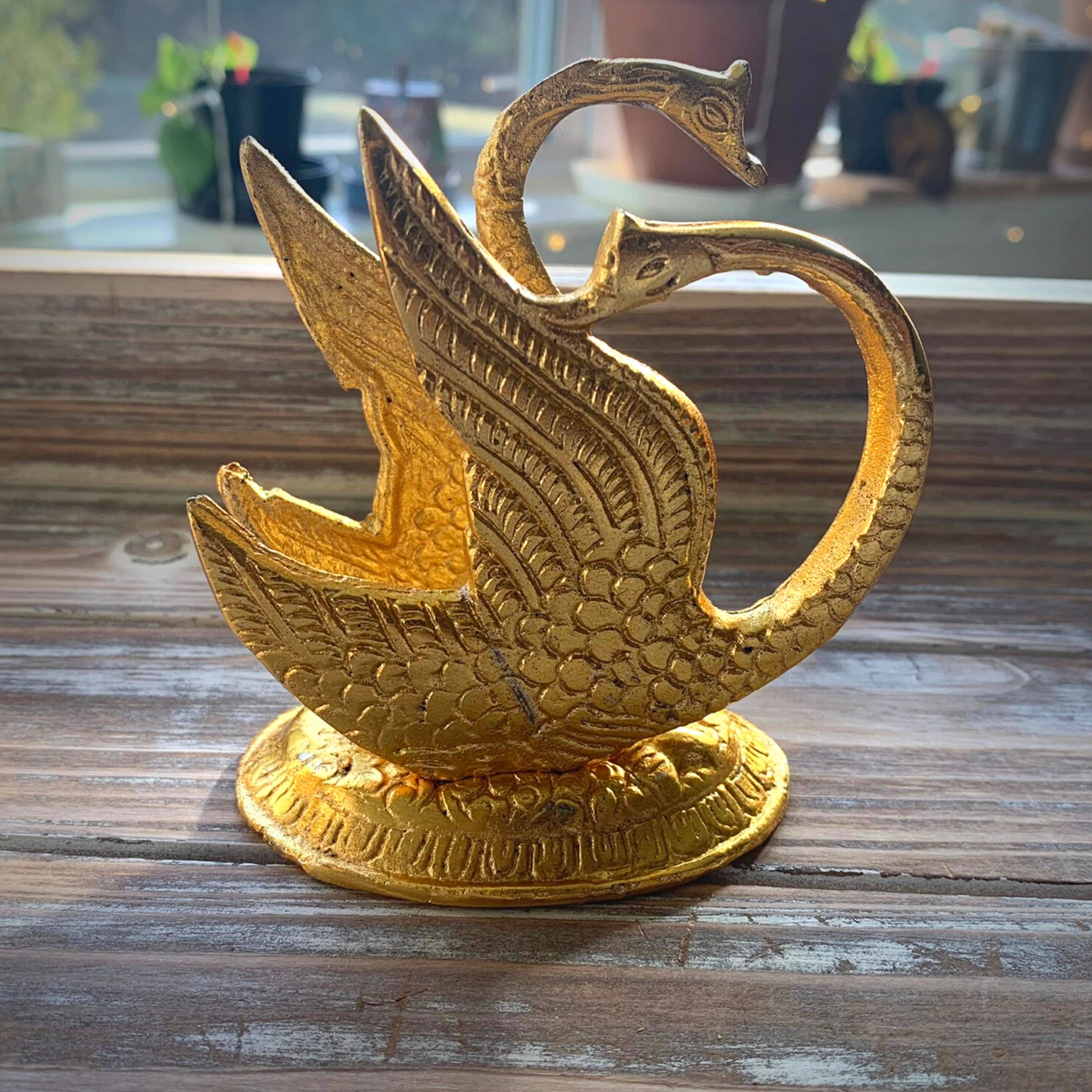 Magnifique Hearts - Wholesale Napkin Holder - Golden Swan Napkin Holder, Mail Holder, Decor Figurine, Gift6