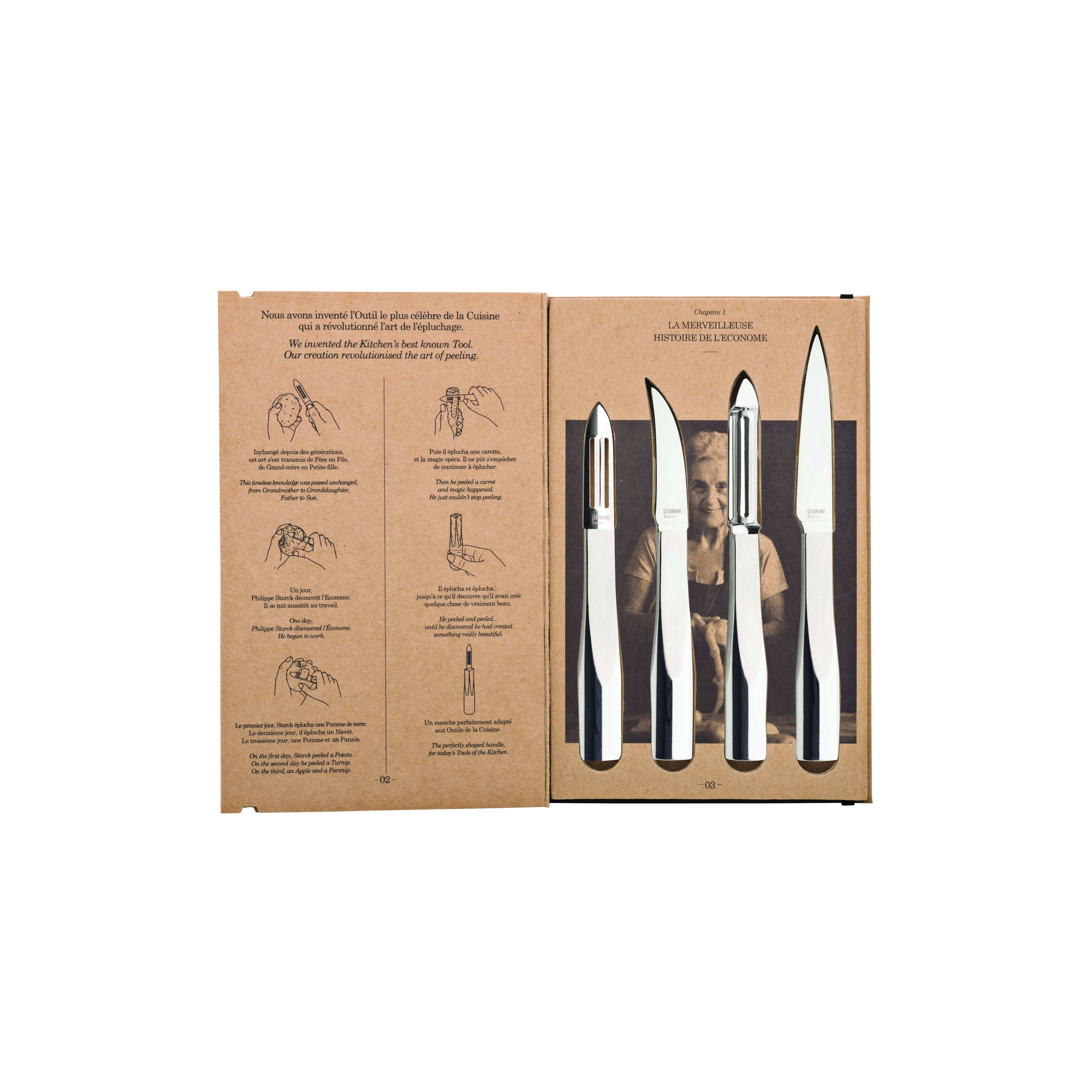 Degrenne Paris - Wholesale Knife Set - L'econome by Starck - Kitchen Knives SS (Set of 4)1