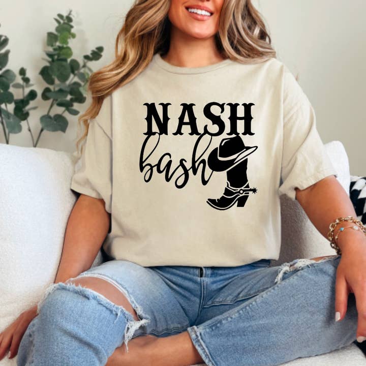 T-shirt graphique Nash Bash Western Country Nashville TN pour la vente par Gia Gifts Boutique