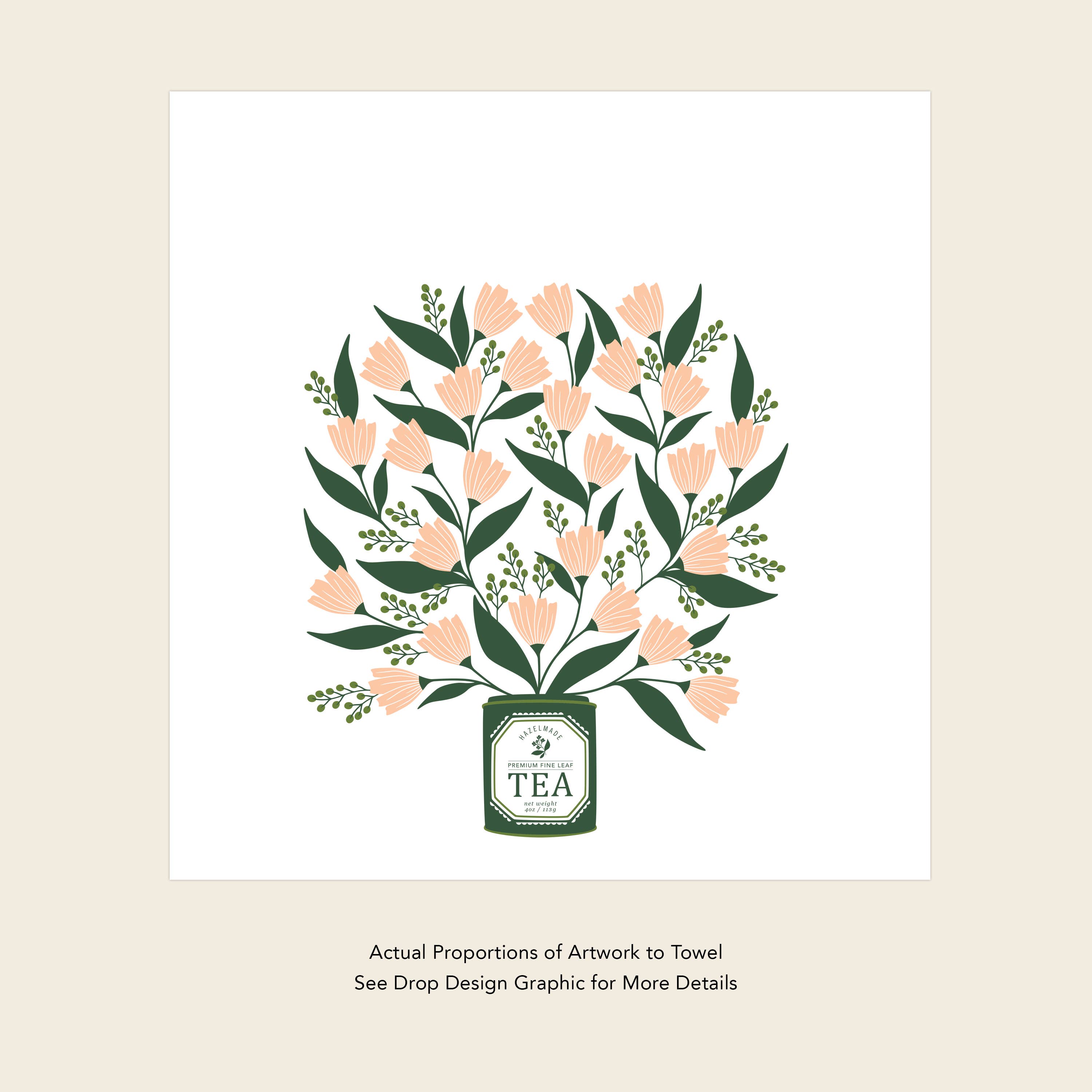 HAZELMADE® Tea Towels + Gifts - Vendita all'ingrosso Strofinacci - Asciugamano da Cucina con Fiori Rosa | Decorazione per Cucina6