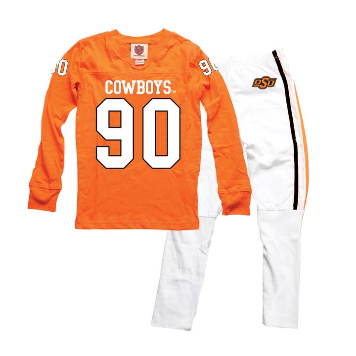 Wes & Willy Oklahoma State Cowboys Football Pajamas for wholesale by Wes and Willy