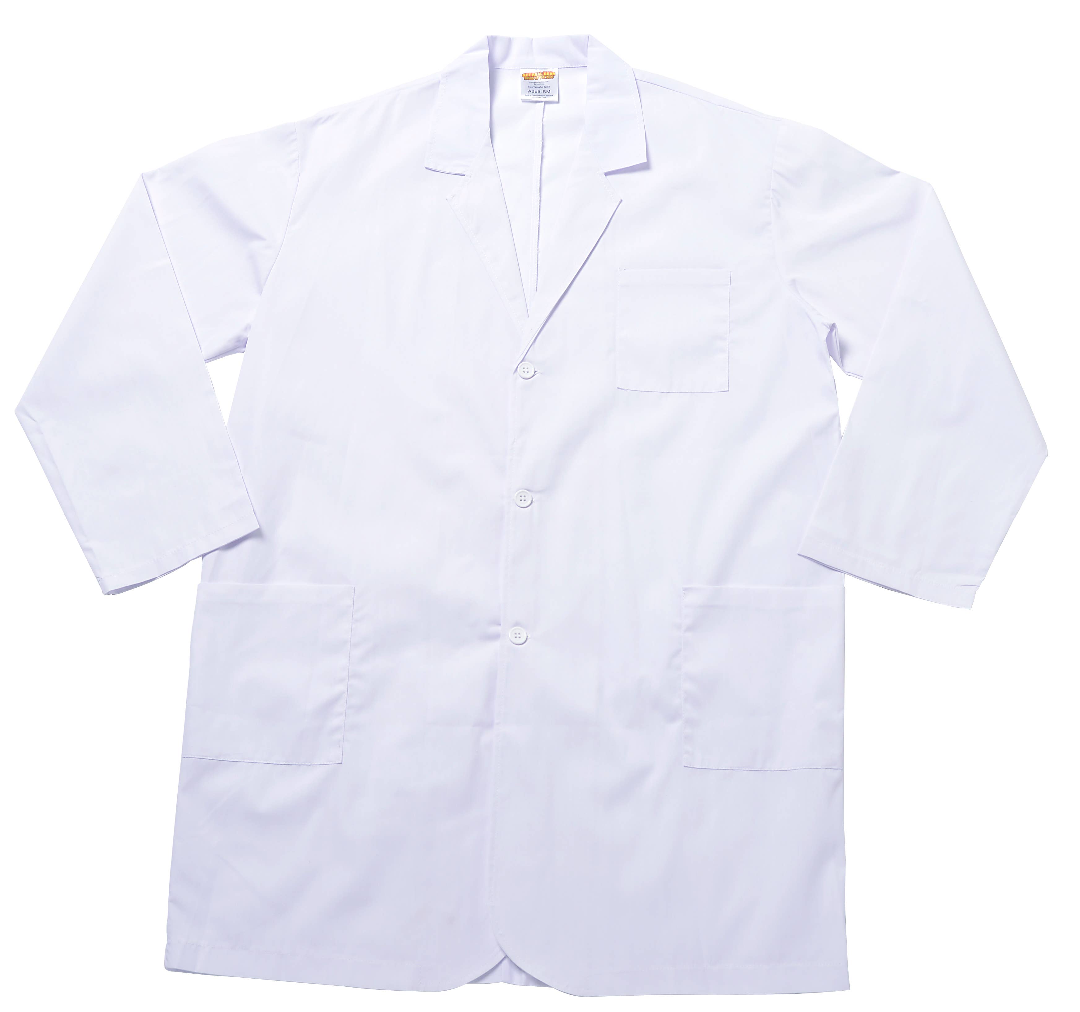 Aeromax Toys - Vente Déguisement – homme - Blouse de laboratoire pour adulte, longueur 3/44