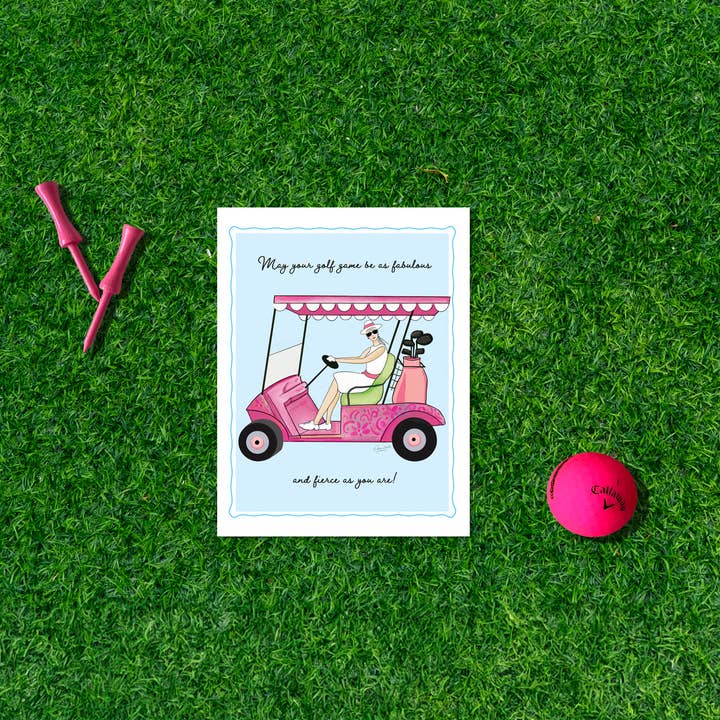 Dawn of Designs - Wholesale Stationery/Notecard Set - Women's Golf Boxed Card Set- 4 cards3