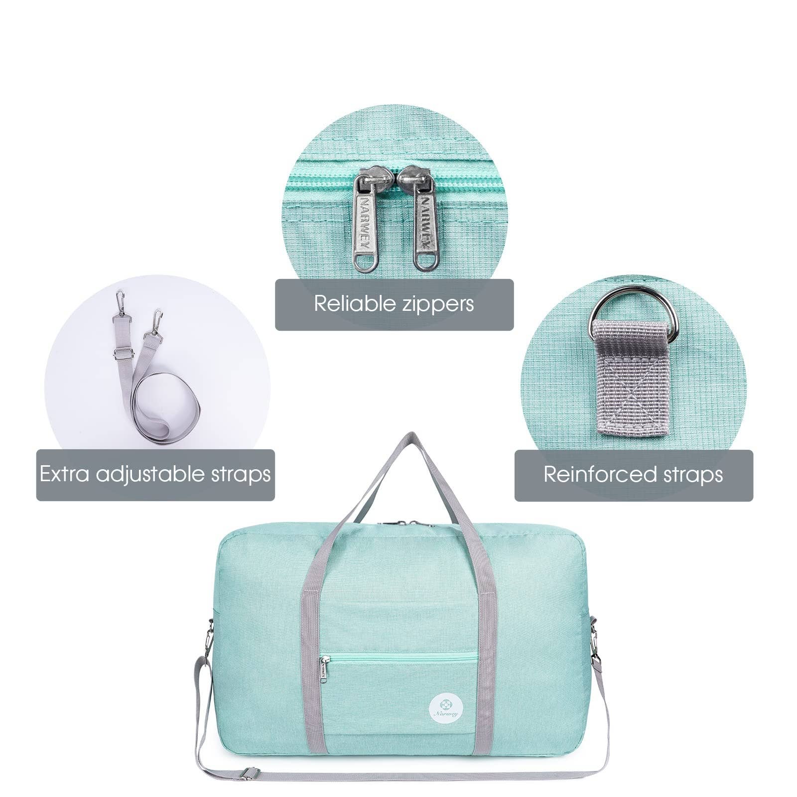 wandf - Venta al por mayor Bolsa de viaje - Unisex - Bolsa de viaje plegable NW3122 para equipaje de mano para estancia nocturna58