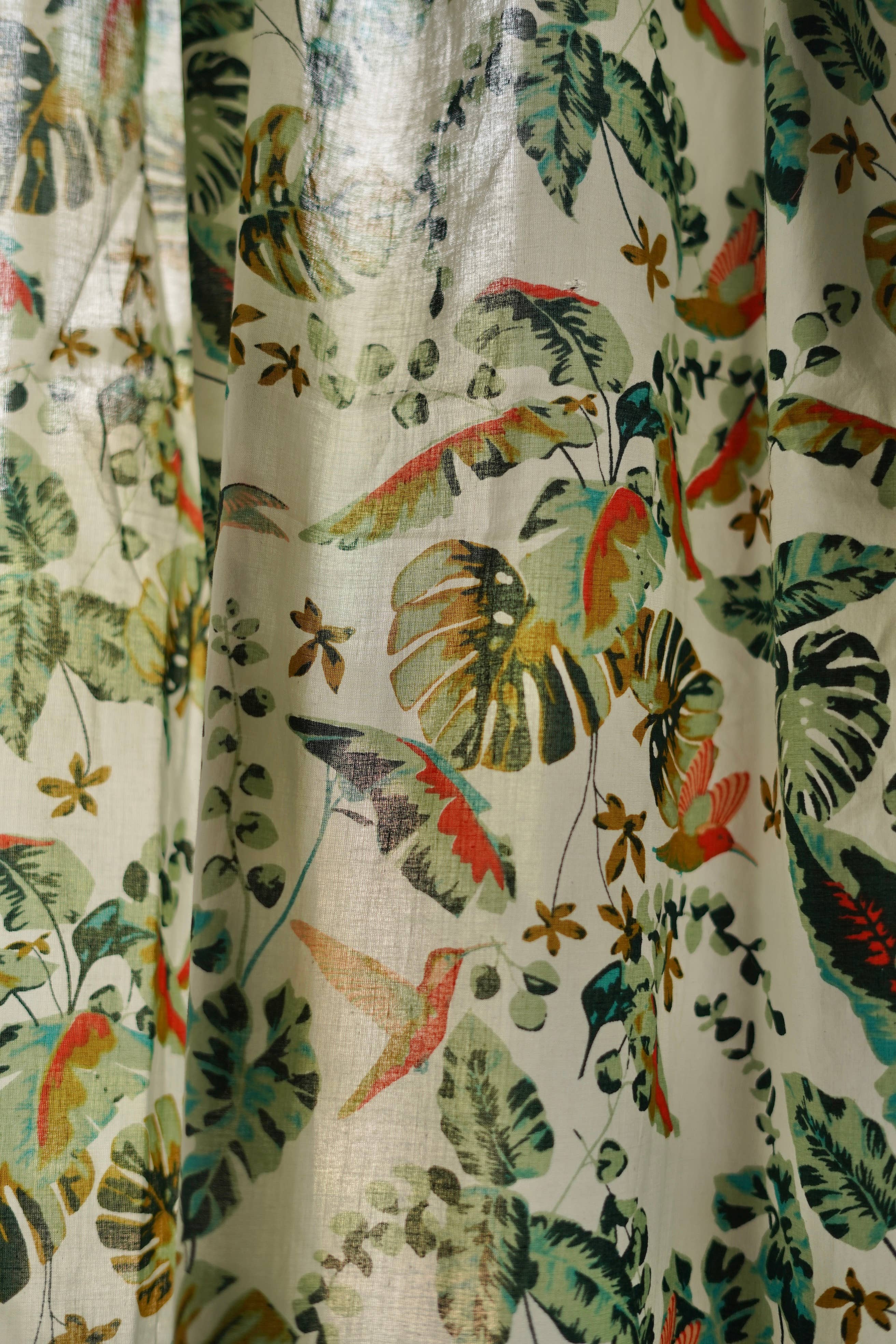 Annahmol - Wholesale Curtain - Vintage Inspired Botanical Sheer Curtains: Assorted Prints65