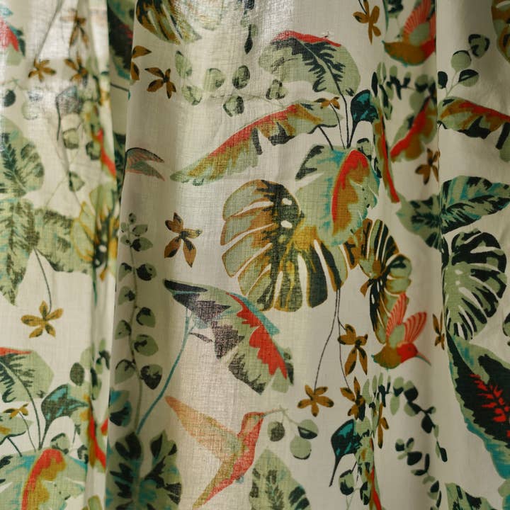 Annahmol - Wholesale Curtain - Vintage Inspired Botanical Sheer Curtains: Assorted Prints65