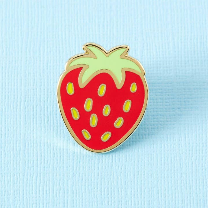 Punky Pins - Wholesale Lapel Pin/Button - Strawberry Enamel Pin