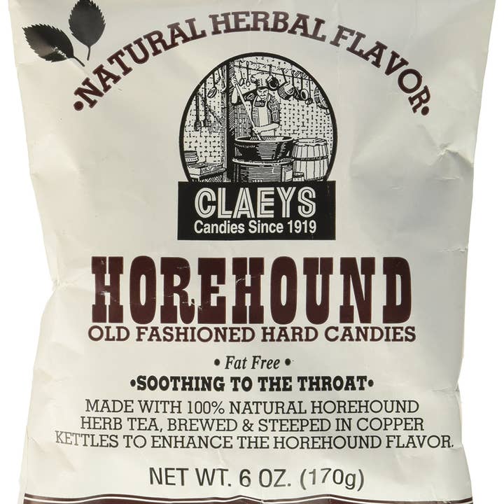 Long Island Candy Factory - Wholesale Hard Candy - Claeys HoreHound Hard Candies 6 Count 6 Ounce