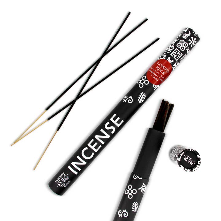 Luxury Incense Sticks - Geranium/Cedar/Tonka (LOVERS ROCK) for wholesale by Everything Chriss Home & Body Fragrances