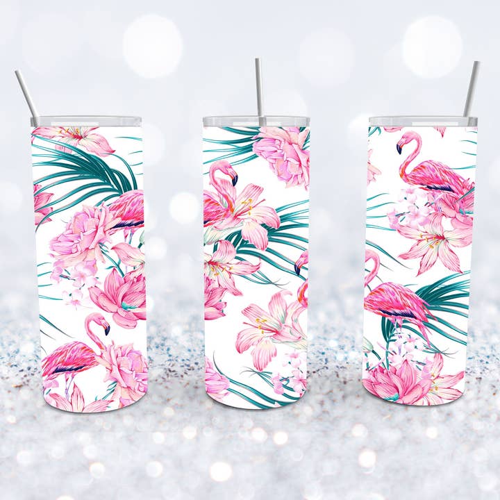 Pink Flamingo Tumbler for wholesale by Beyond Bayside