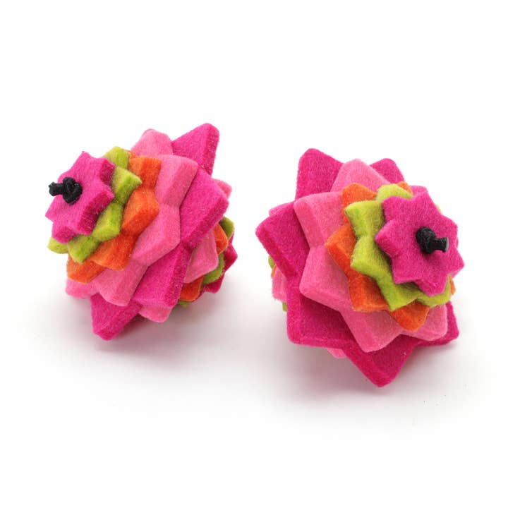 Stacks Colorful Felt Abstract Cat Toy for wholesale by Primetime Petz