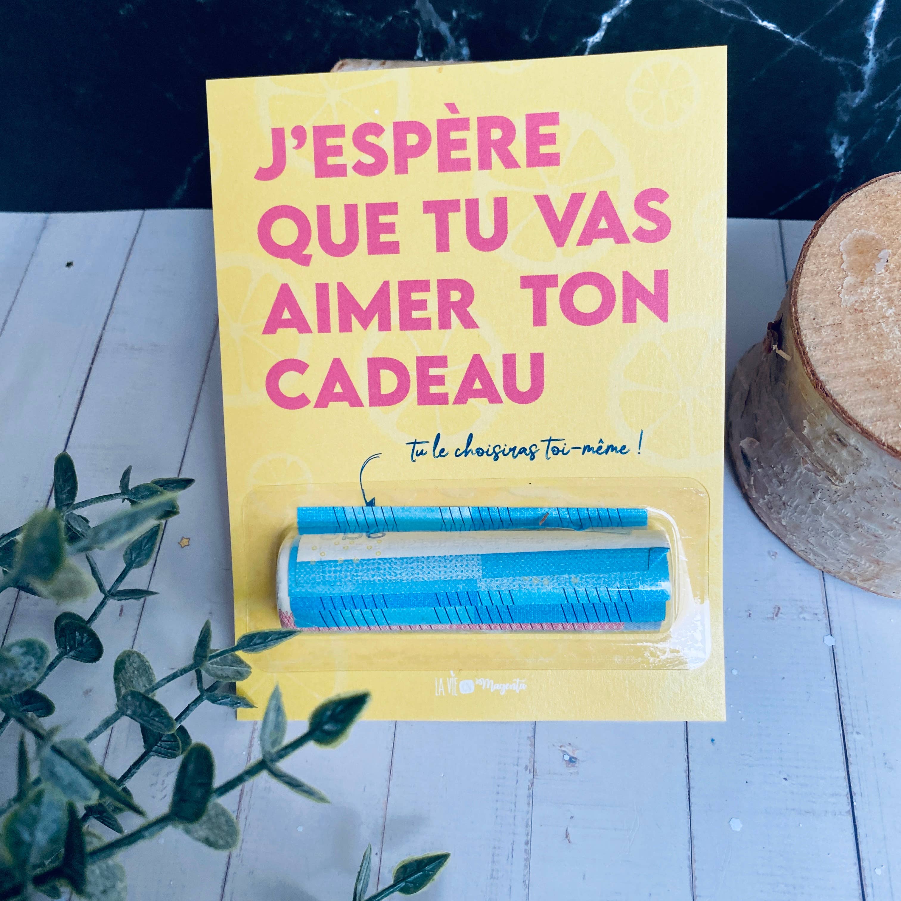 La vie en magenta – Großhandel Briefpapier-/Postkarten-Set – Originalkarte mit Fach für Tickets - dein Geschenk lieben0