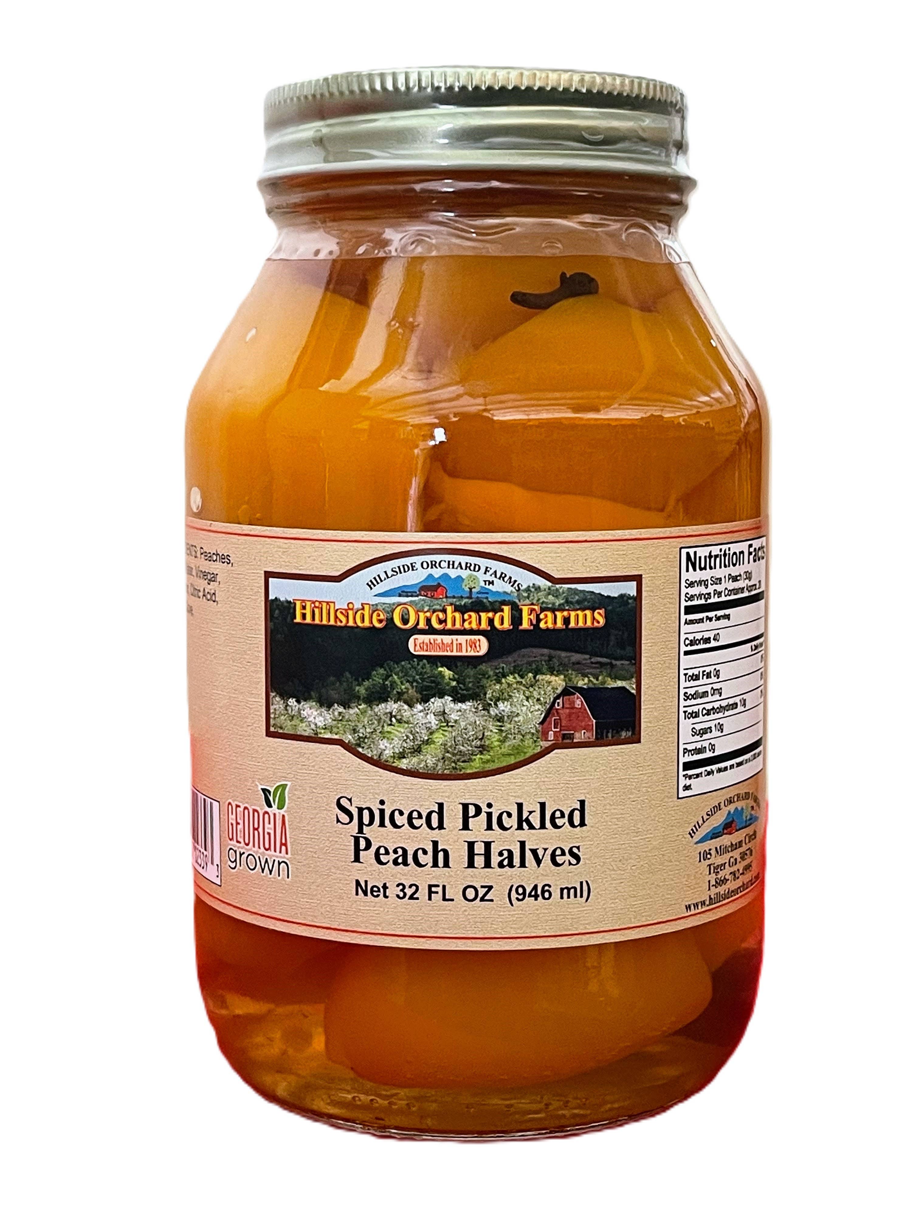 Hillside Orchard Farms - Wholesale Pickled Vegetables - Spiced Pickle Peach Halves0