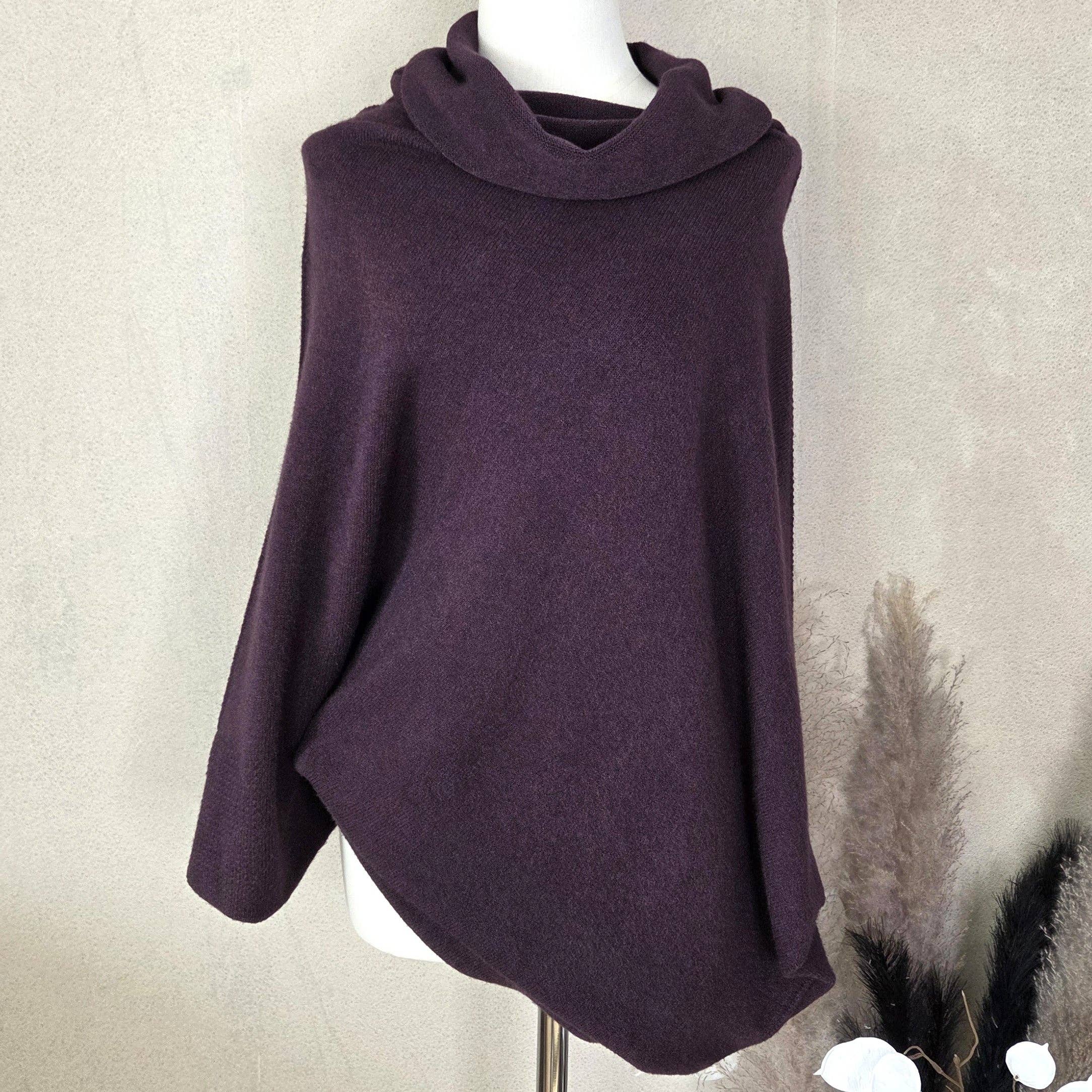 Tempest Designs – wholesale Knitted jumper – Women′s – Asymmetric style jumper with classy cowl neck (M)2