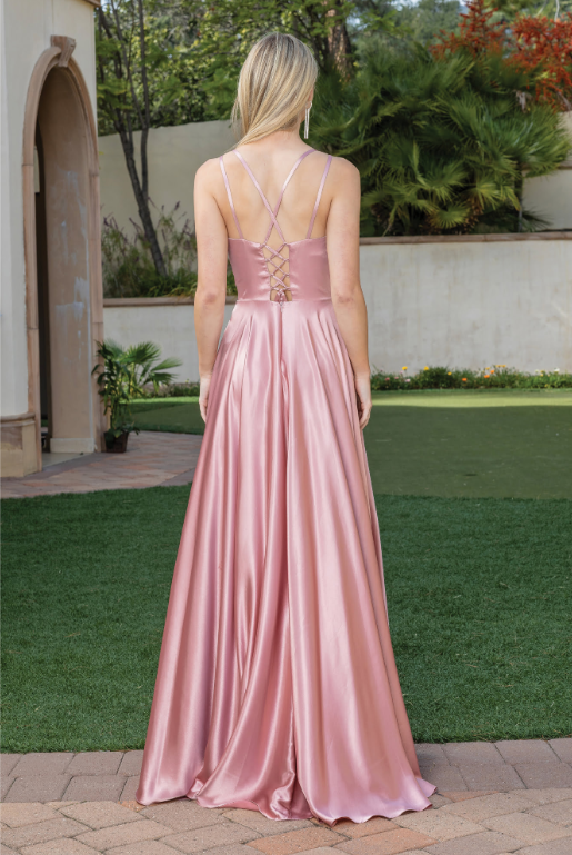 Dancing Queen Dress - Wholesale Gown - Women's - High Leg Slit Prom Dress #412