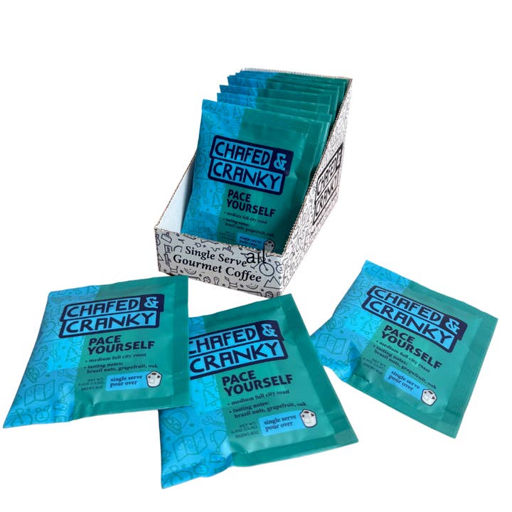 Chafed & Cranky Coffee Co. - Wholesale Ground Coffee - Pace Yourself Pour Over Coffee Single Serve4