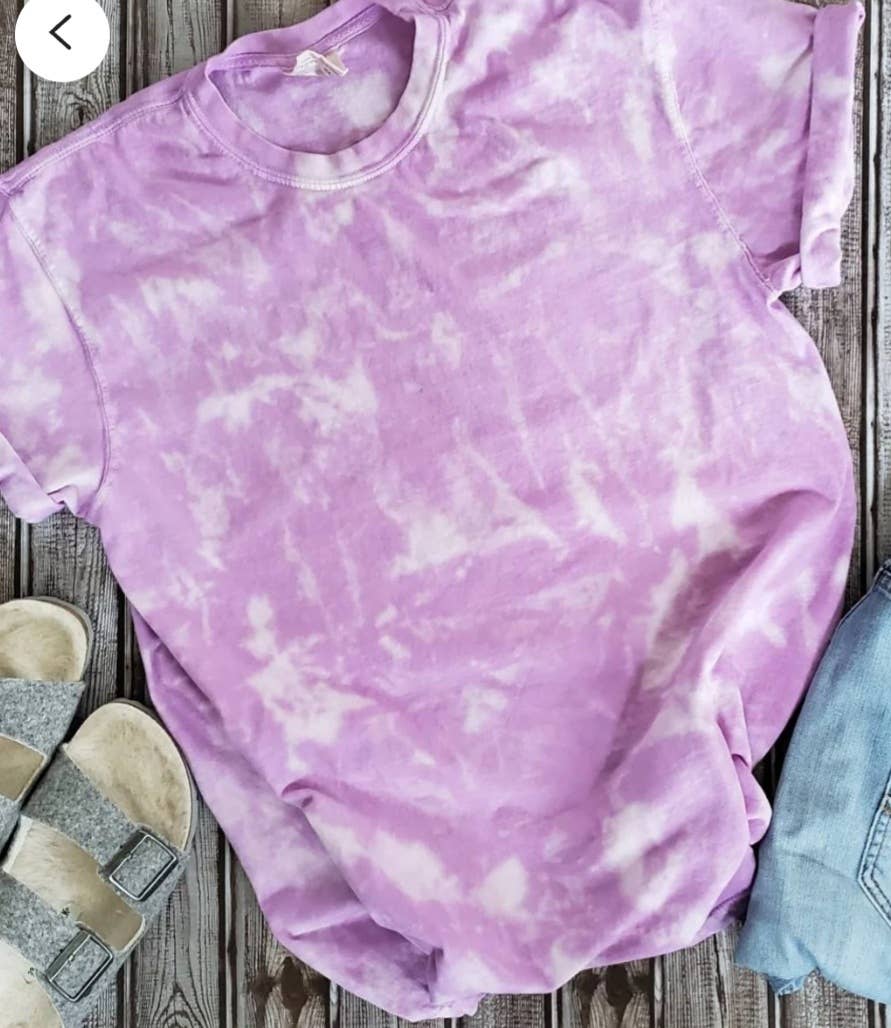 4 little hearts - Vendita all'ingrosso Maglietta - Donna - Maglietta tinta a effetto tie dye1