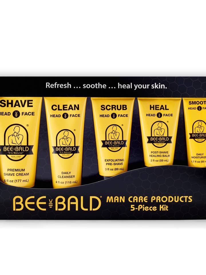 5-Piece Premium Bald Care Gift Set for wholesale by Bee Bald