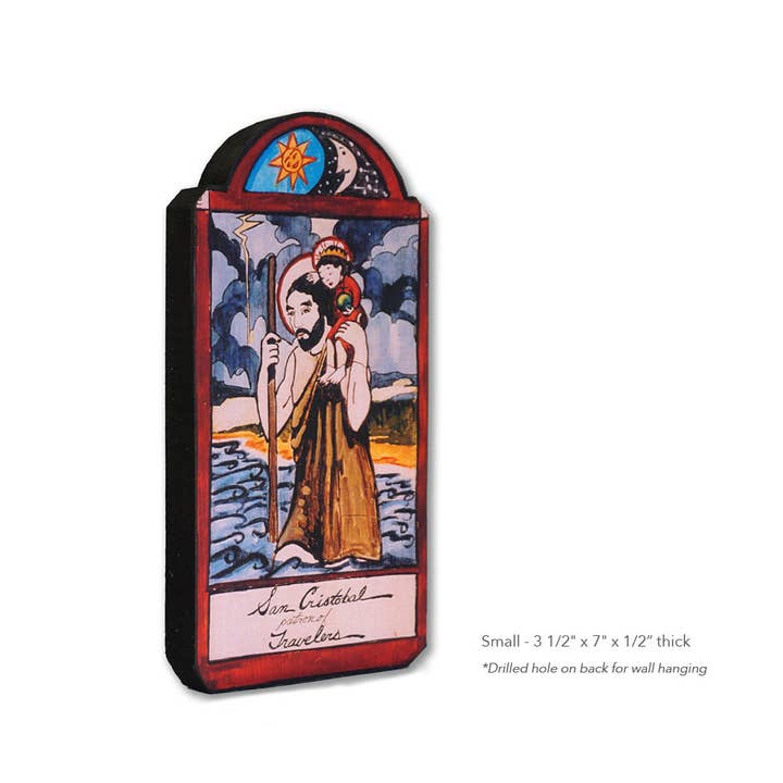 Lynn Garlick Retablos - Wholesale Painting/Drawing - San Cristobal - Travelers, Truck Drivers & Nightmares