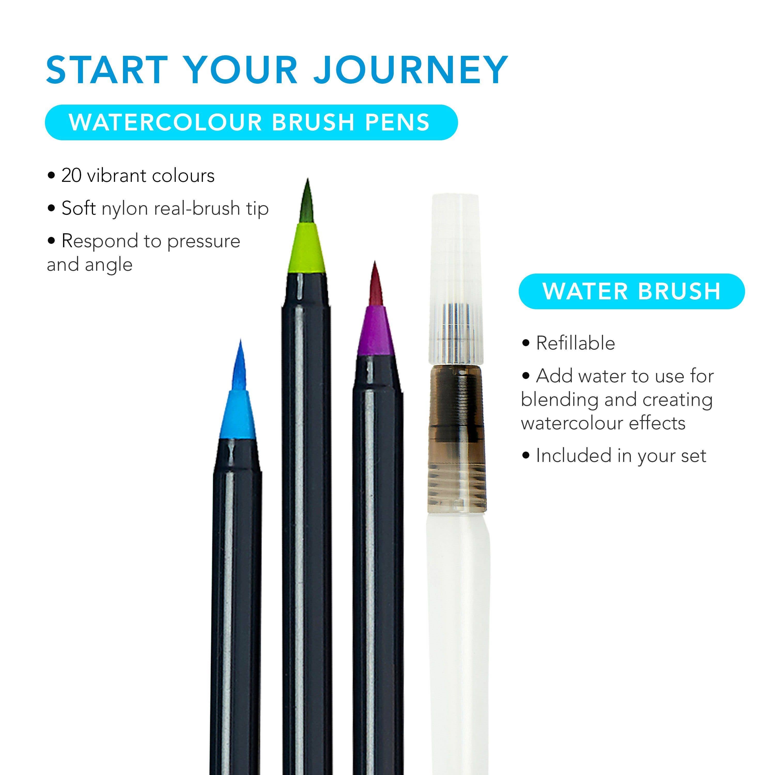 Life of Colour - Wholesale Paint set - Watercolour Brush Pens - Set of 203