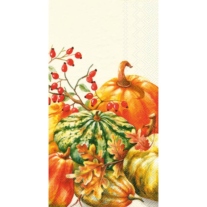 Papieren gastendoekje 16 stuks - Calabaza Pumpkin Fall voor wholesale door Boston International
