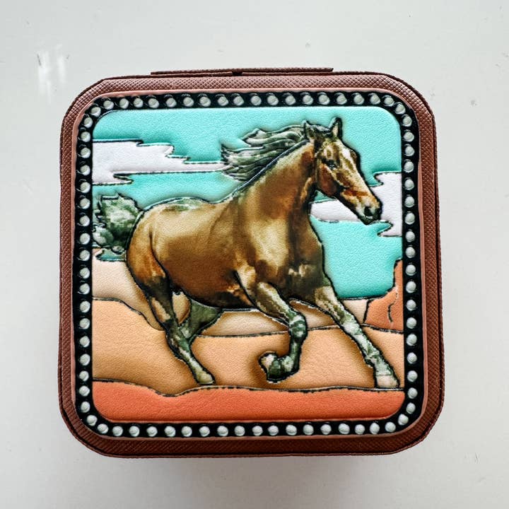 Boho Ranch Shop - Wholesale Jewelry Box/Organizer - Western Mini Jewelry Storage Travel Box