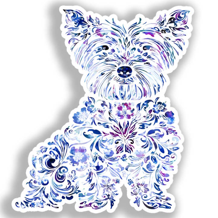 Yorkshire Terrier Hund Klistermærke # A017166 for engroshandel hos Yoonek Graphics