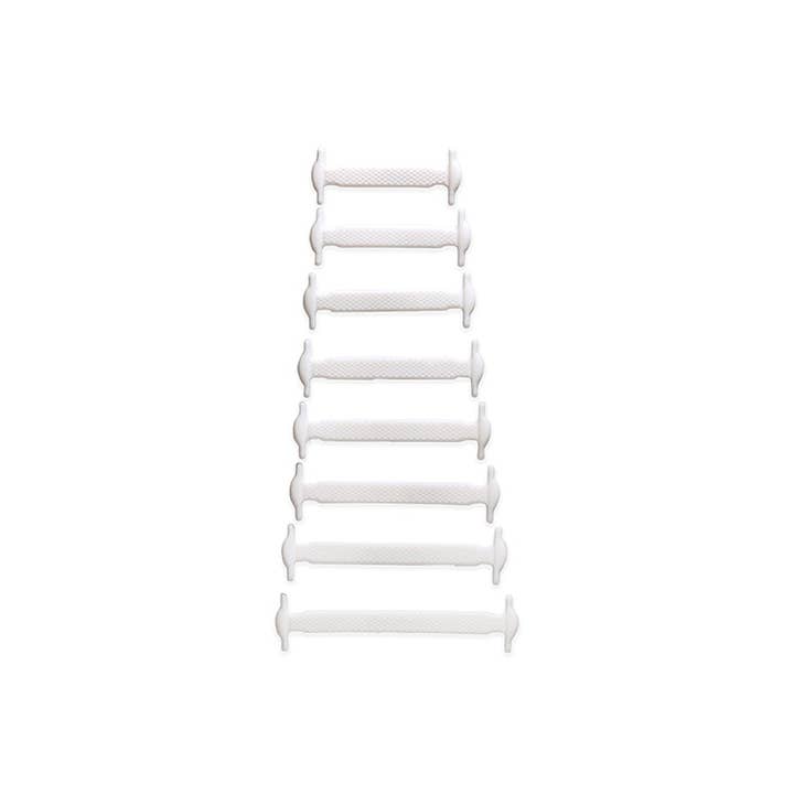 Kikkerland Design Inc - Wholesale Shoelaces - Unisex - White No-Tie Shoe Bands1