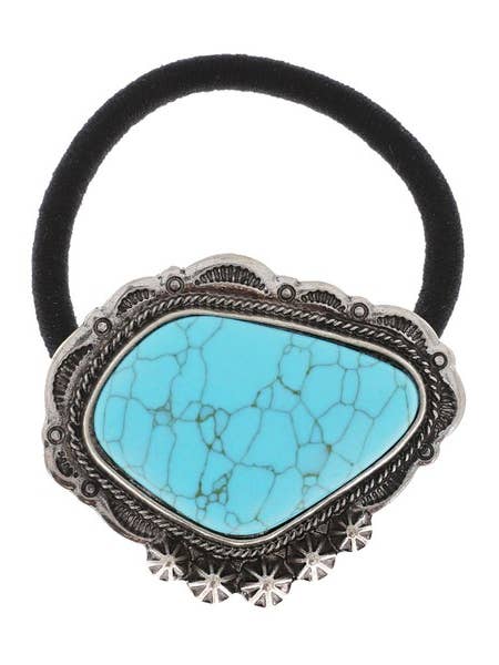 WESTERN-TÜRKISFARBENES HAARGUMMI H11601 für den Großhandel von anbfashion