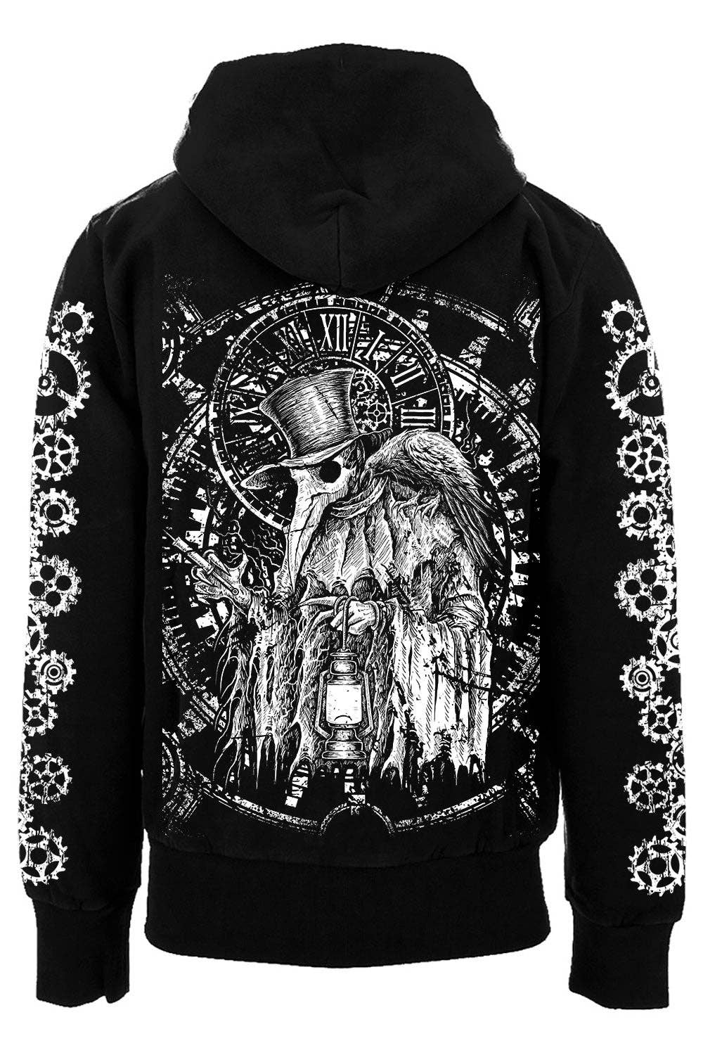 vampirefreaks – Großhandel Hoodie – Unisex – Clockwork Plague Doctor Hoodie [Reißverschluss oder Pullover]0