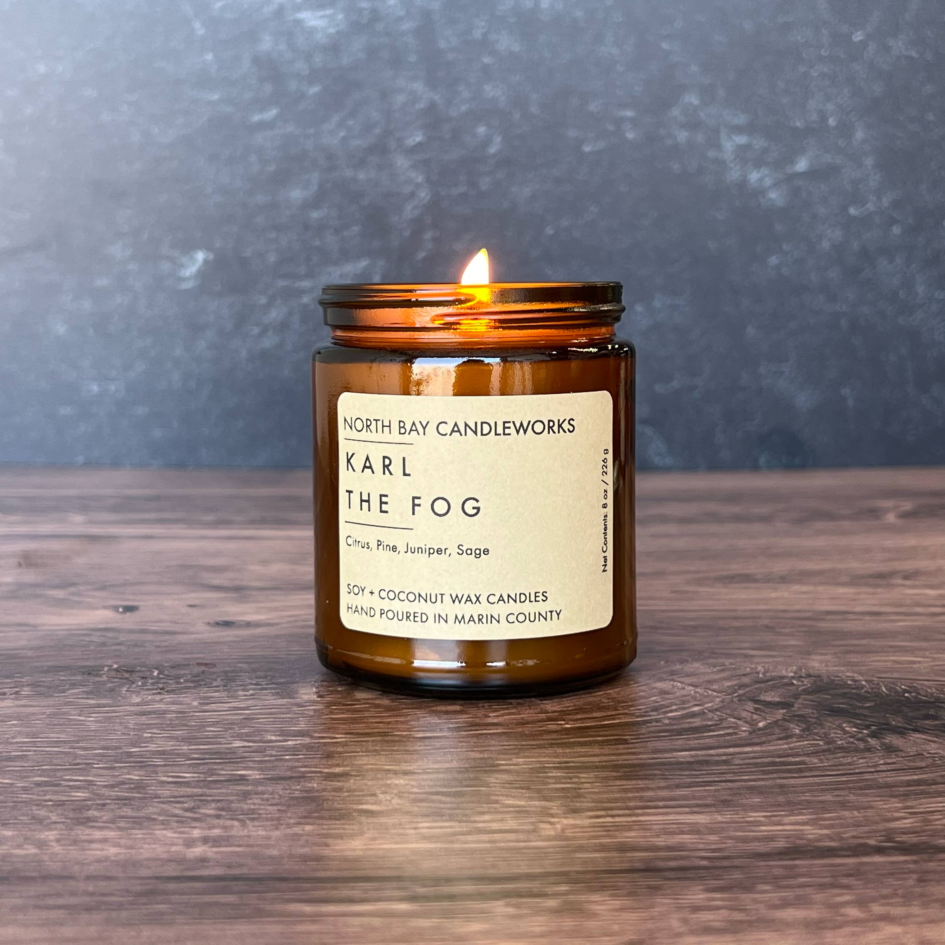 North Bay Candleworks - Wholesale Jar/Filled Candle - Karl the Fog (Standard Size, 8 oz)