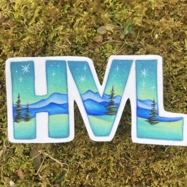 Hendersonville HVL klistermærke for engroshandel hos Wandering Arts and Crafts