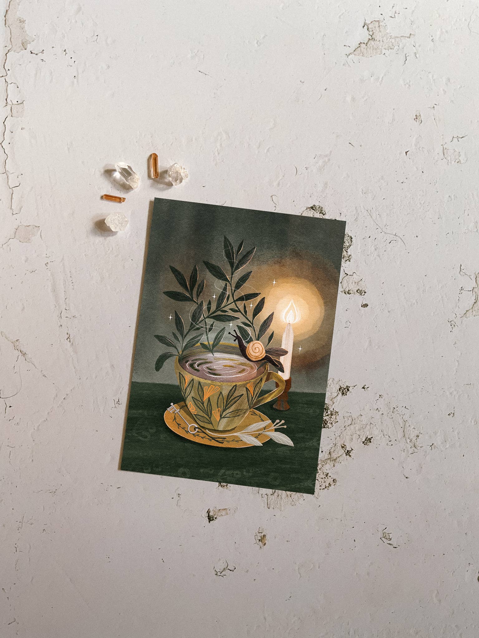 Lantern Print Co. - Wholesale Art Print - Art Print: Tea Leaves; 5x7, 8x10, 4x60
