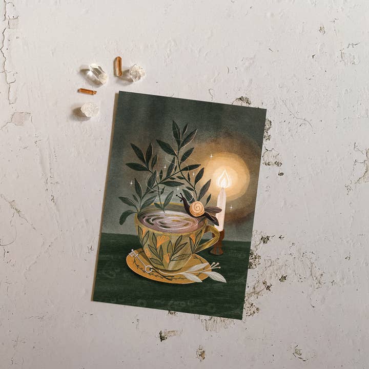 Lantern Print Co. - Wholesale Art Print - Art Print: Tea Leaves; 5x7, 8x10, 4x6