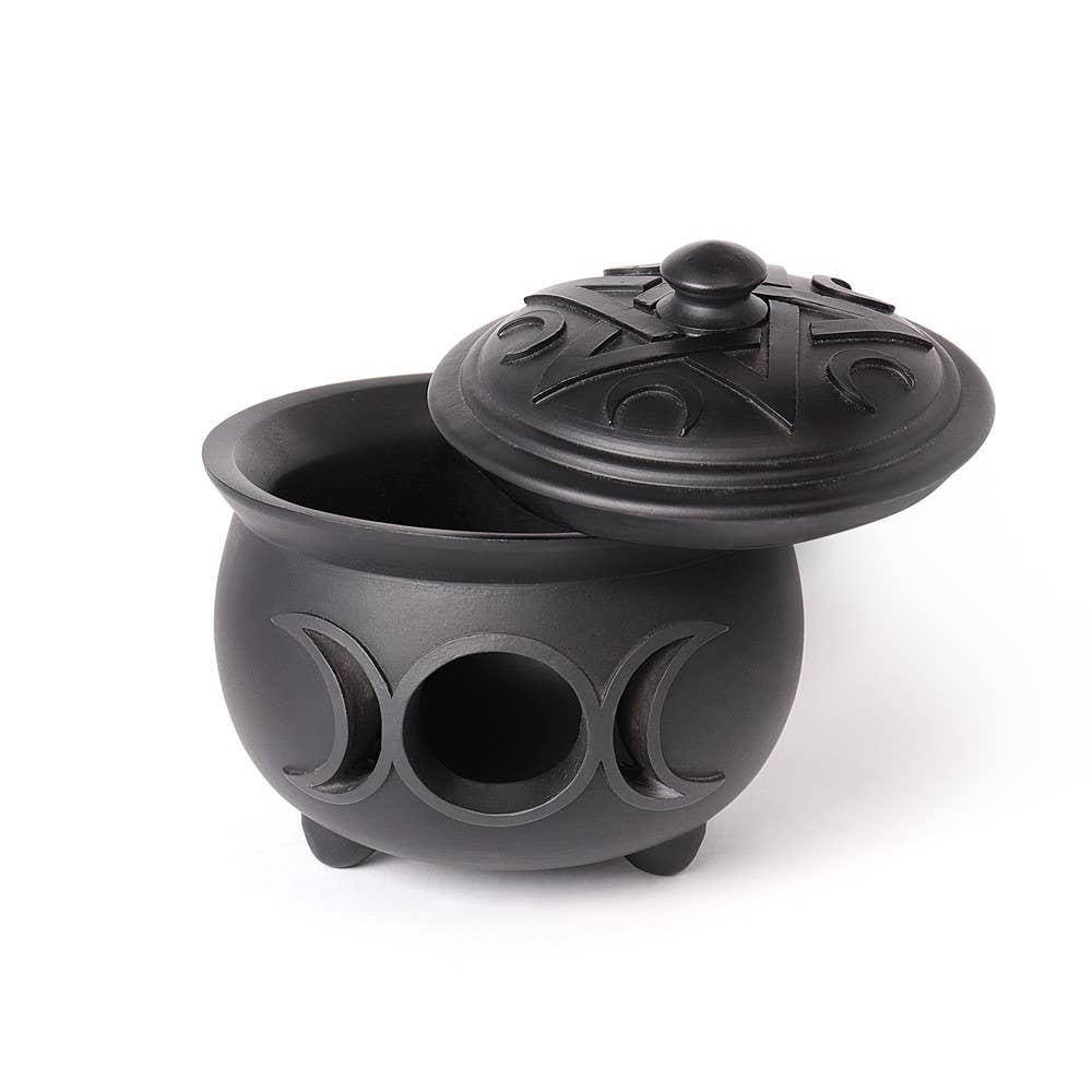 Alchemy Of England (Alchemy USA Distributor) - Wholesale Jewelry Box/Organizer - Triple Moon Cauldron Pot (Casket / Box)2