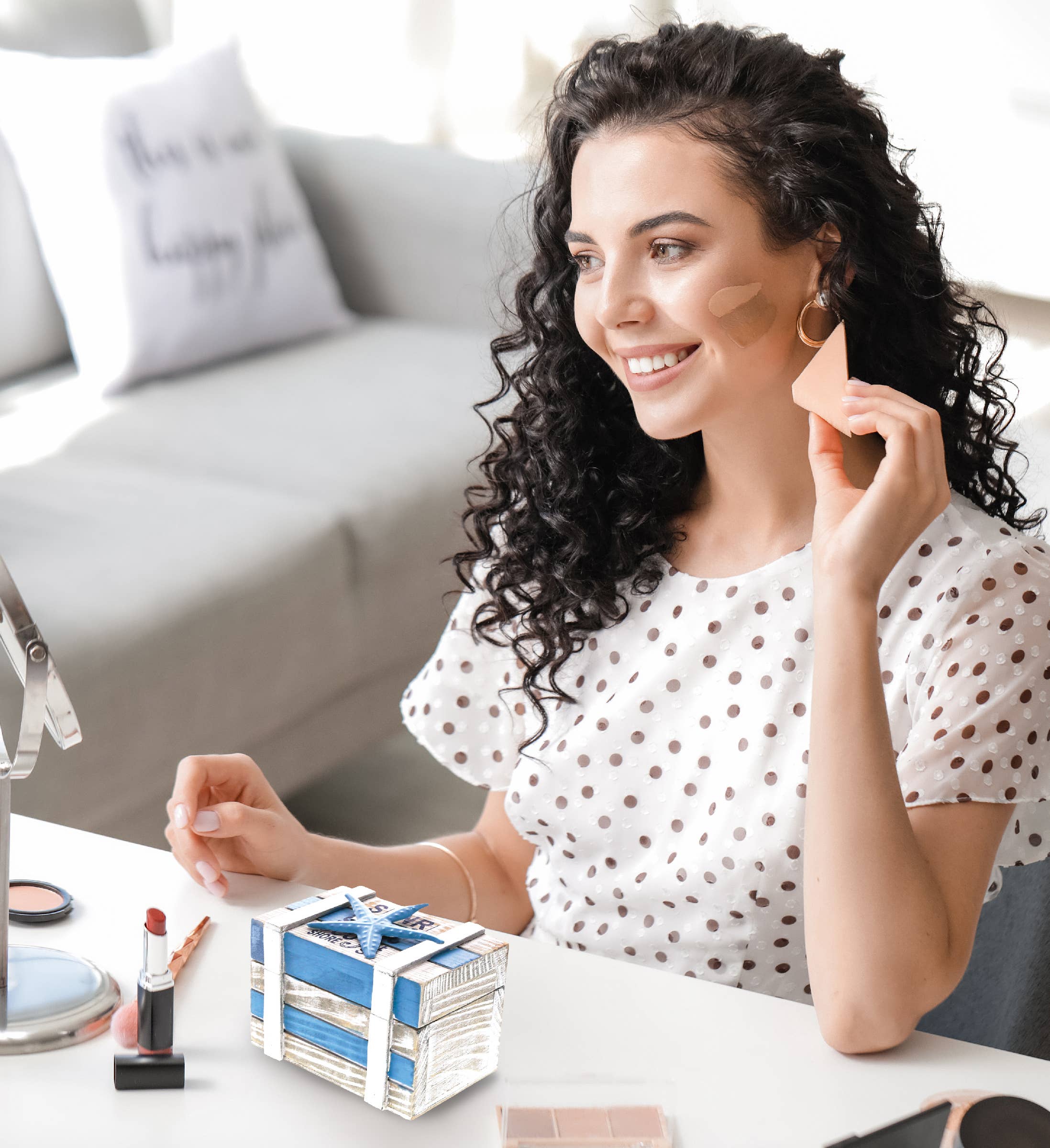 Cota Global - Wholesale Jewelry Box/Organizer - Nautical Decor - Aqua Sky Jewelry Box3