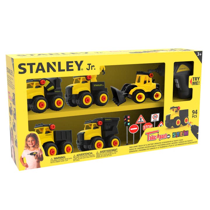 Red Toolbox Stanley Jr. Take Apart 5-Piece Set & Screwdriver for wholesale by Toysmith