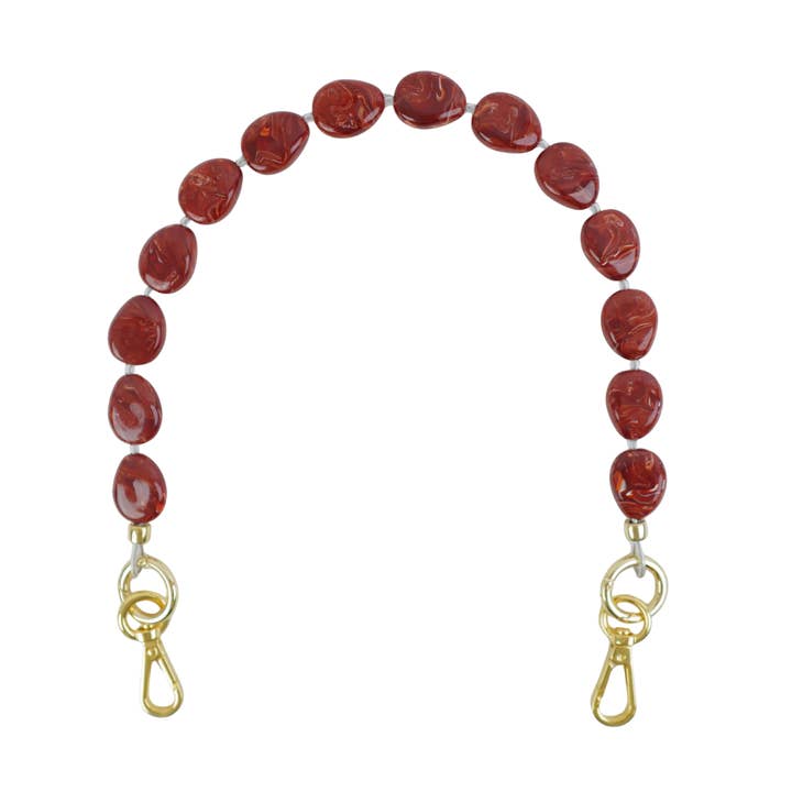 Clutch Strap, Terracotta Tide River Stone for wholesale by The Lilley Line