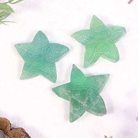 Fluorite Starfish - Fluorite Crystal Animals for wholesale by Natures Artifacts Inc