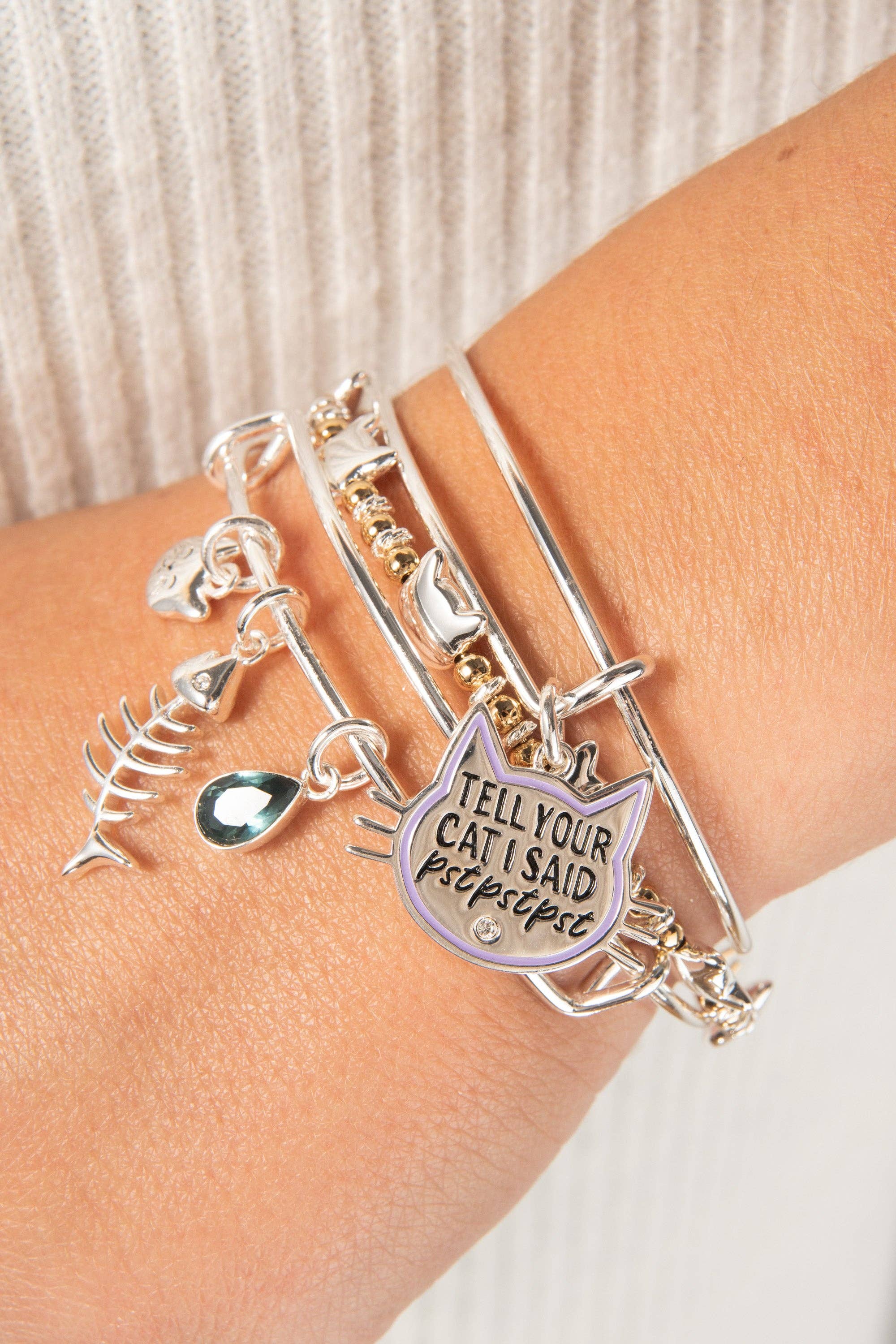 Alex and Ani - Wholesale Bangle Bracelet - Cat Beaded Bangle2