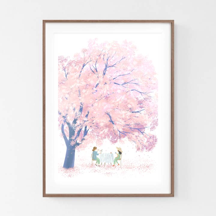 Art Print Hanami for wholesale by Polka Paper