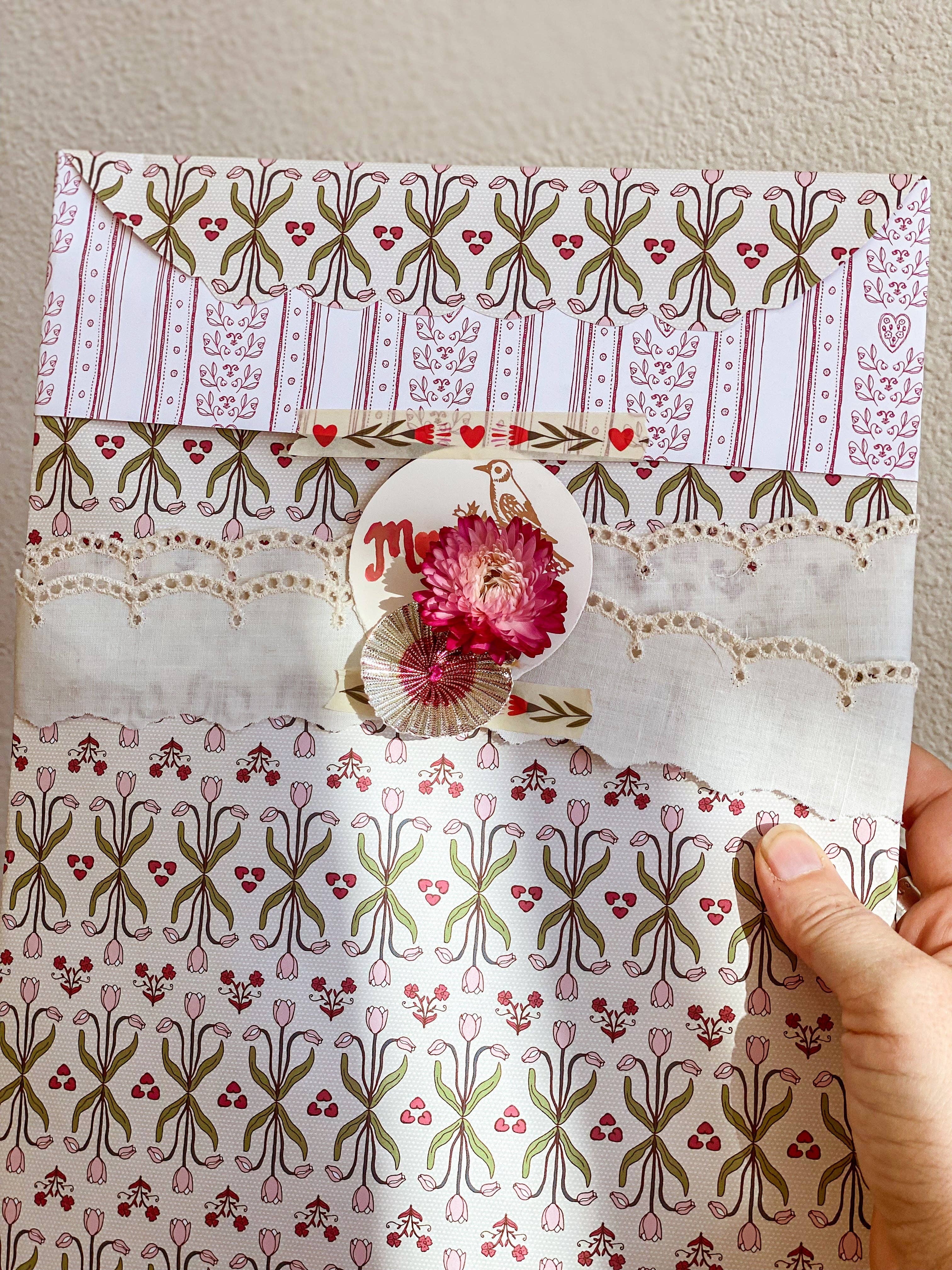 re:mused studio - Venta al por mayor Sobre de papel de regalo - Papel de regalo Brasserie - Doble cara2