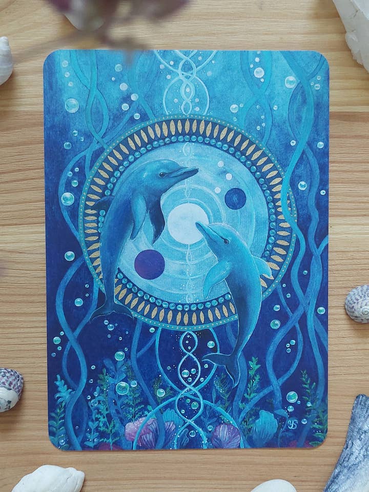 Kunstpostkarte „Oneness" für den Großhandel von sieben lichter