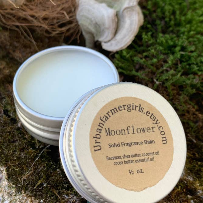 Moonflower Solid Fragrance Balm for wholesale by Urbanfarmergirls