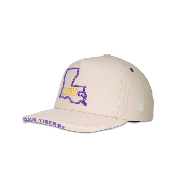Dyme Lyfe - Wholesale Trucker Hat - Unisex - LSU Tigers Outline Snapback1