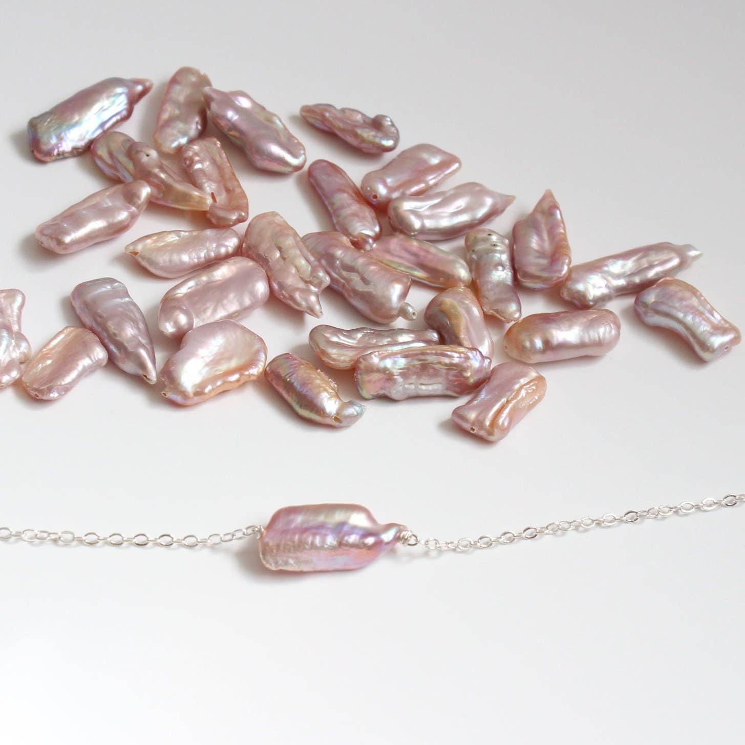 iBijoux - Wholesale Beaded Bracelet - Freshwater Lilac Pearl Bracelet (1S13)2